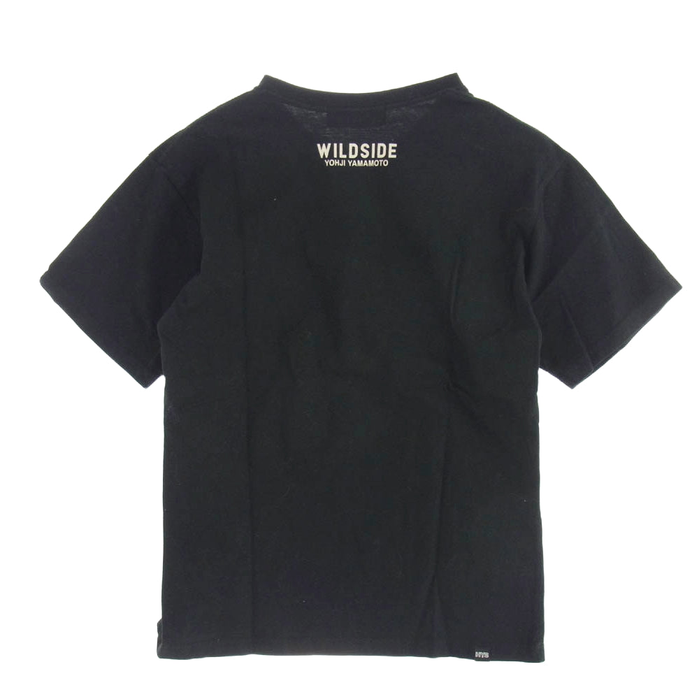 HYSTERIC GLAMOUR ヒステリックグラマー SZ-T13-032 WILDSIDE ワイルドサイド ヨウジヤマモト FLYING V ギターガール プリント 半袖 Tシャツ ブラック系 2【中古】