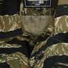 NEIGHBORHOOD ネイバーフッド WDS-C-NBHD-23-Q3-04 WIND AND SEA ウィンダンシー CAMOUFLAGE OFFICER SH タイガーカモ ミリタリー シャツ ジャケット カーキ系 S【中古】