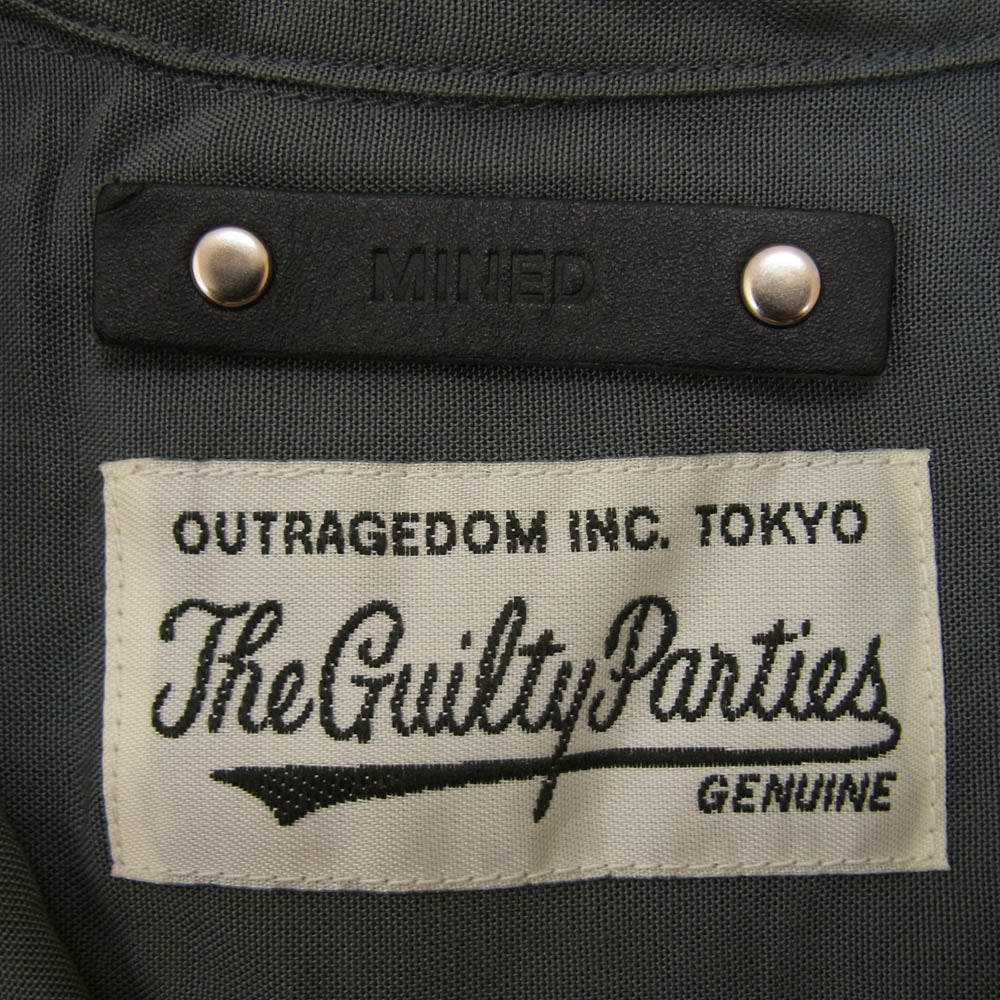 WACKO MARIA ワコマリア 23SS MINEDENIM マインデニム 別注 THREE TONE OPEN COLLAR SHIRT 3トーン オープンカラー シャツ 半袖 シャツ カーキ系 S【中古】