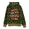 A BATHING APE アベイシングエイプ ANTI SOCIAL SOCIAL CLUB アンチソーシャルソーシャルクラブ PULLOVER HOODIE カモフラ プルオーバ― フーディ パーカー カーキ系 S【中古】