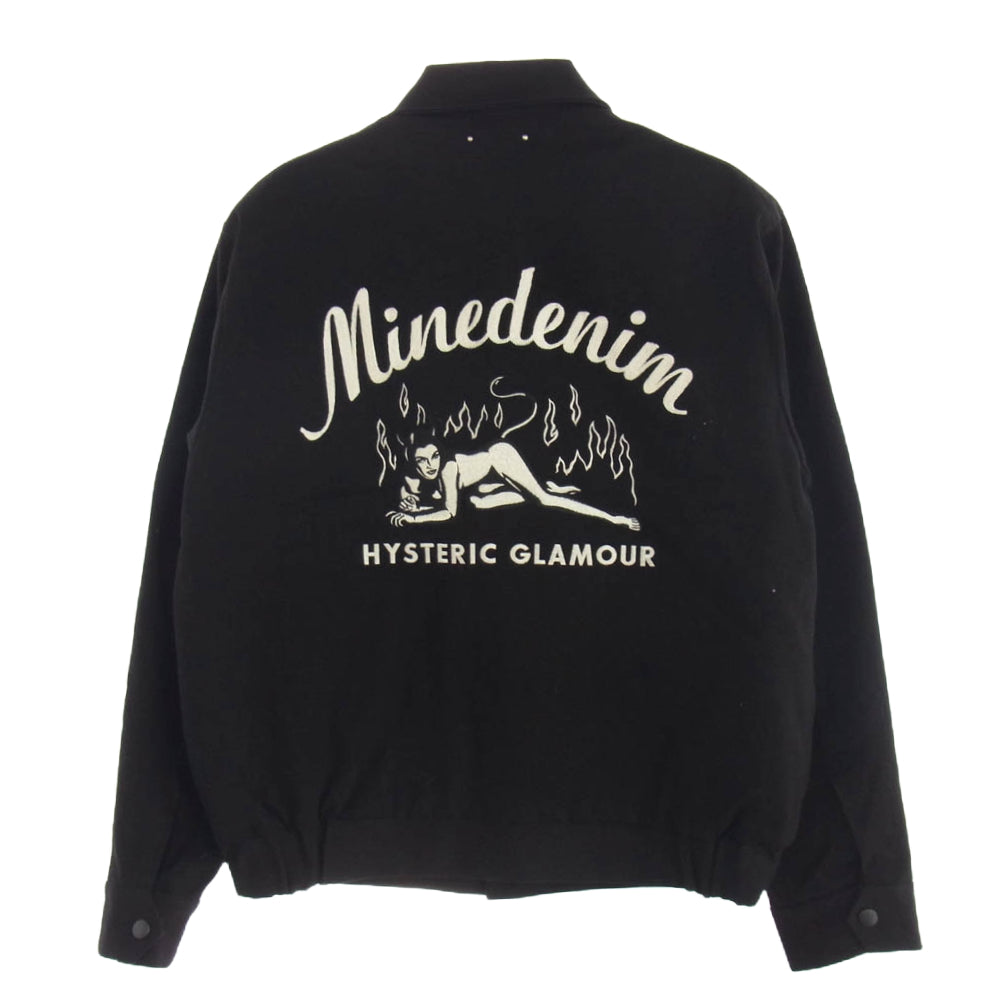 HYSTERIC GLAMOUR ヒステリックグラマー 22AW MND-HYS001 MINEDENIM マインデニム F.Black Denim JKT デニム 中綿 ジャケット ブラック系 M【中古】