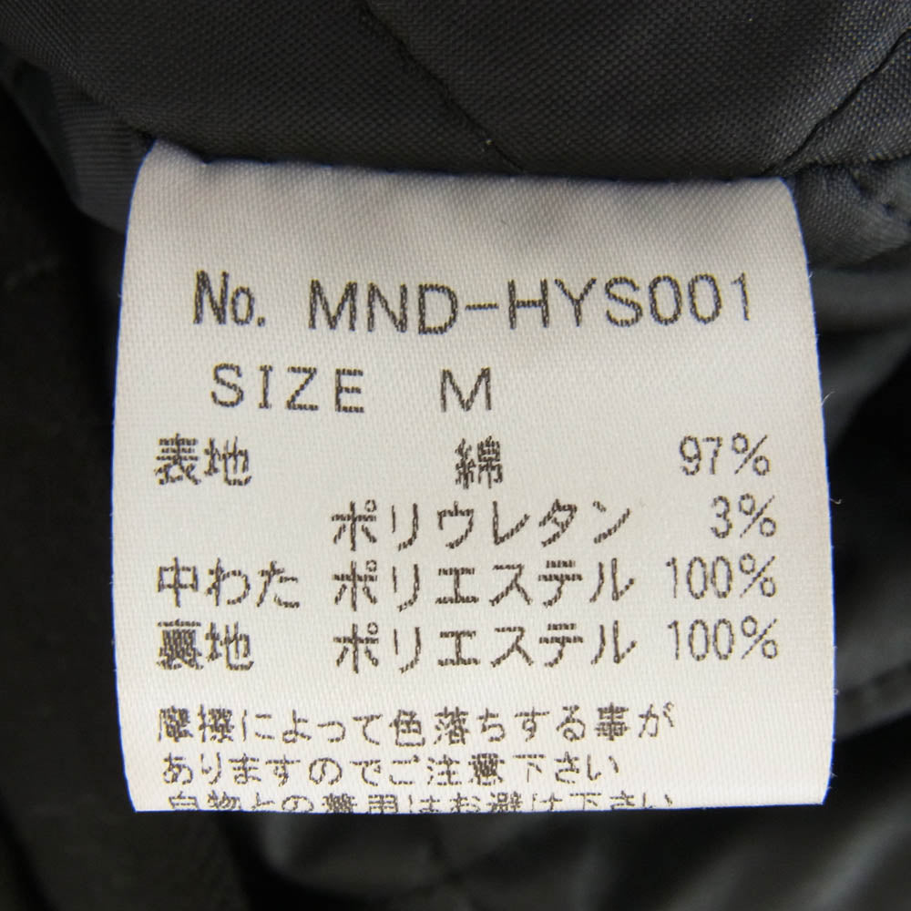 HYSTERIC GLAMOUR ヒステリックグラマー 22AW MND-HYS001 MINEDENIM マインデニム F.Black Denim JKT デニム 中綿 ジャケット ブラック系 M【中古】