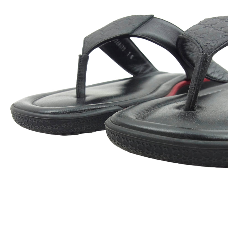 グッチ レザーサンダルグッチシマGUCCI ブラック