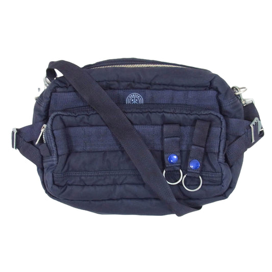 PORTER CLASSIC ポータークラシック PC-015-272-40-08 SUPER NYLON WAIST BAG スーパーナイロン ウエストバッグ ショルダーバッグ ネイビー系【中古】