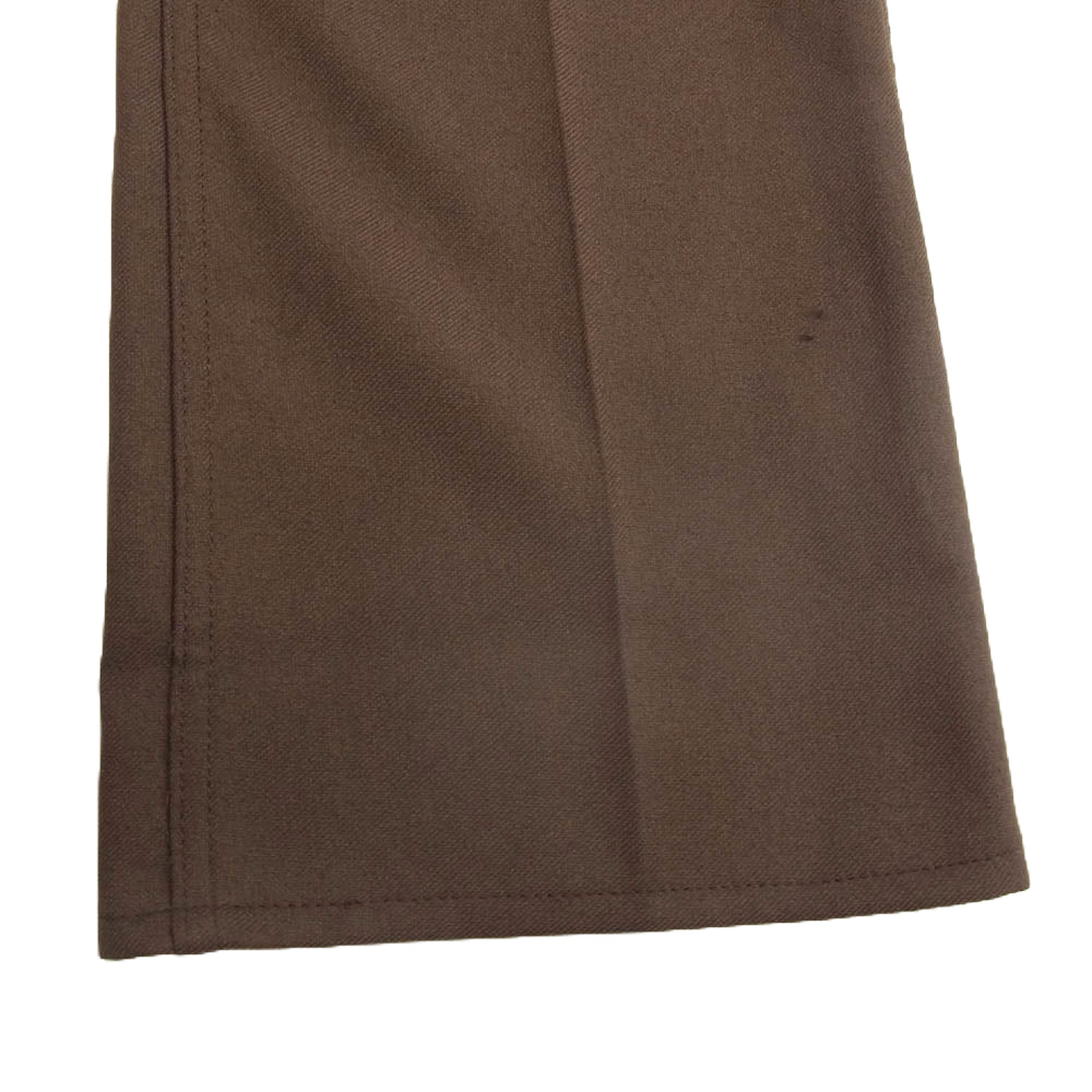 Needles ニードルス NS179 Boot-Cut Jean Poly Twill ブーツカット パンツ パピヨン刺繍 ブラウン系 XS【中古】