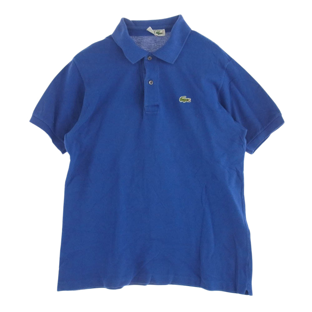 LACOSTE ラコステ フランス製 CHEMISE シュミーズ 半袖 ポロ シャツ ブルー系【中古】