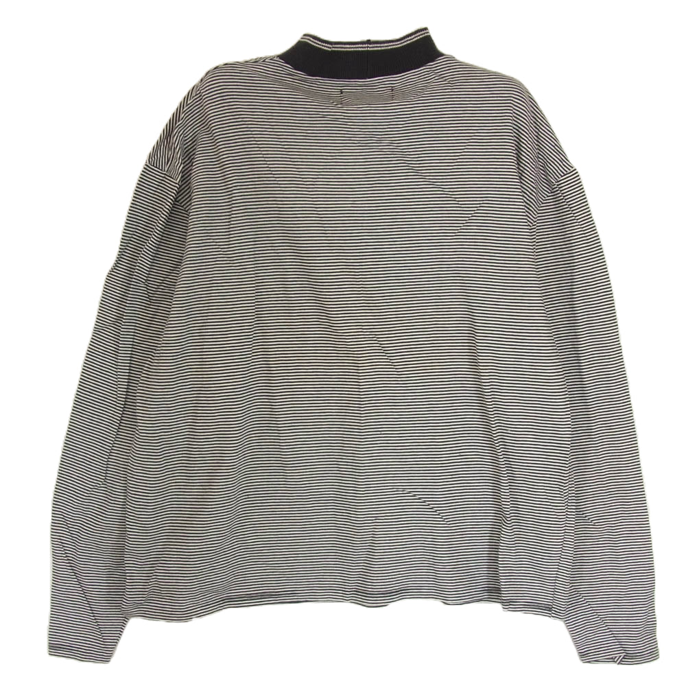 JEAN-PAUL GAULTIER ジャンポールゴルチエ ボトルネック ボーダー ニット カットソー ブラック系 L【中古】