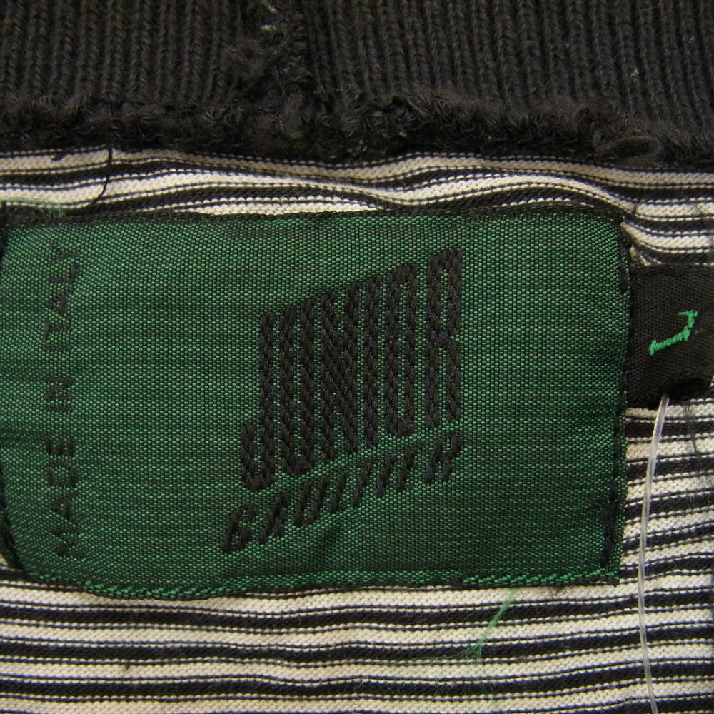 JEAN-PAUL GAULTIER ジャンポールゴルチエ ボトルネック ボーダー ニット カットソー ブラック系 L【中古】