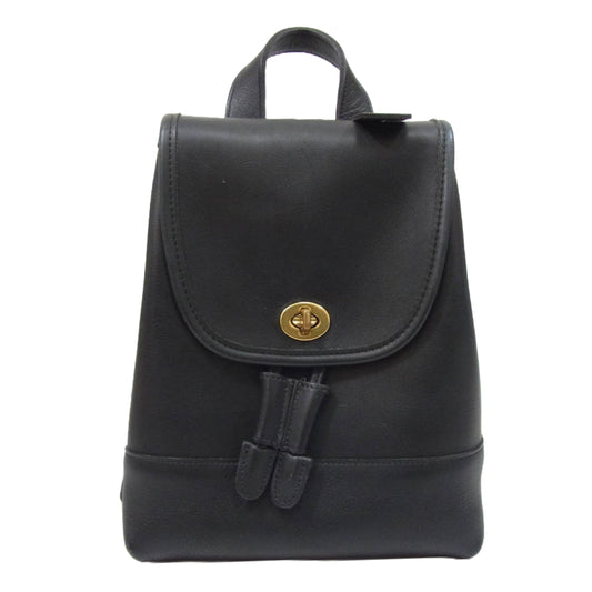 COACH コーチ 9960 Old オールド レザー ミニ バッグ リュック ブラック系【中古】