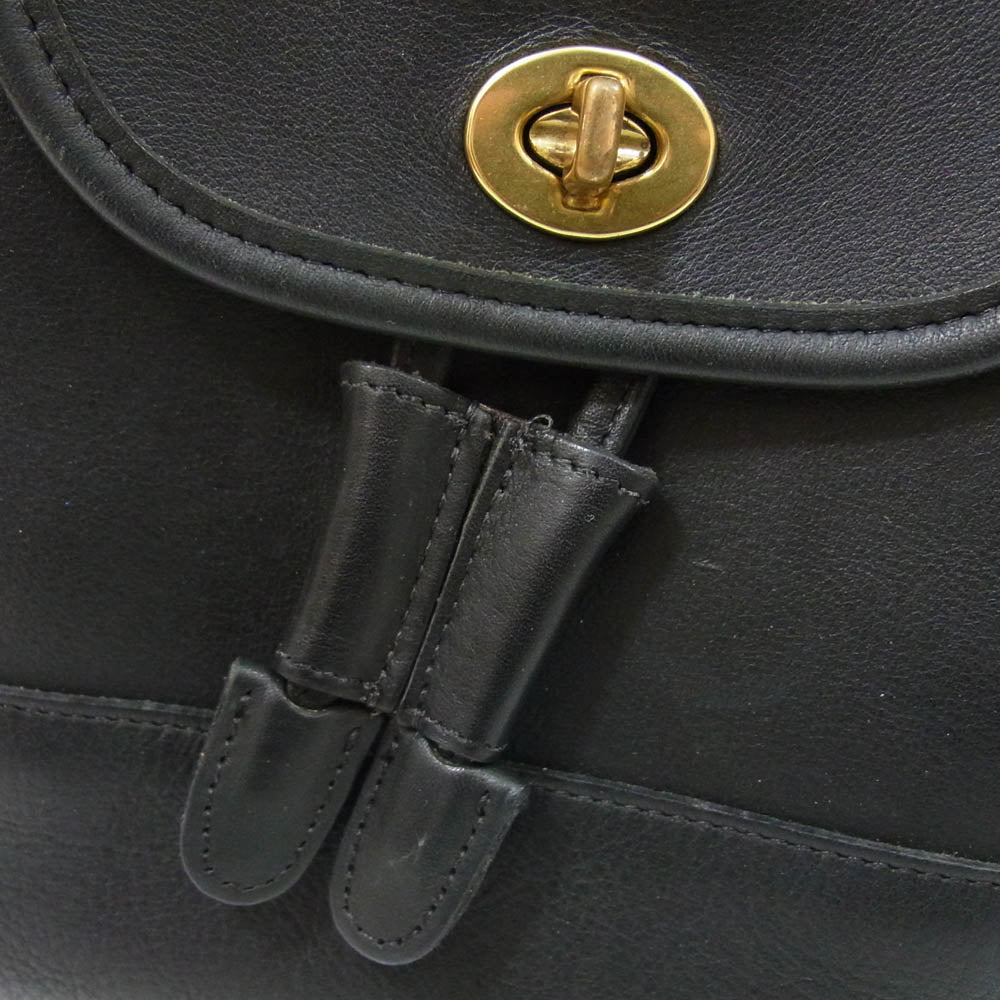 COACH コーチ 9960 Old オールド レザー ミニ バッグ リュック ブラック系【中古】