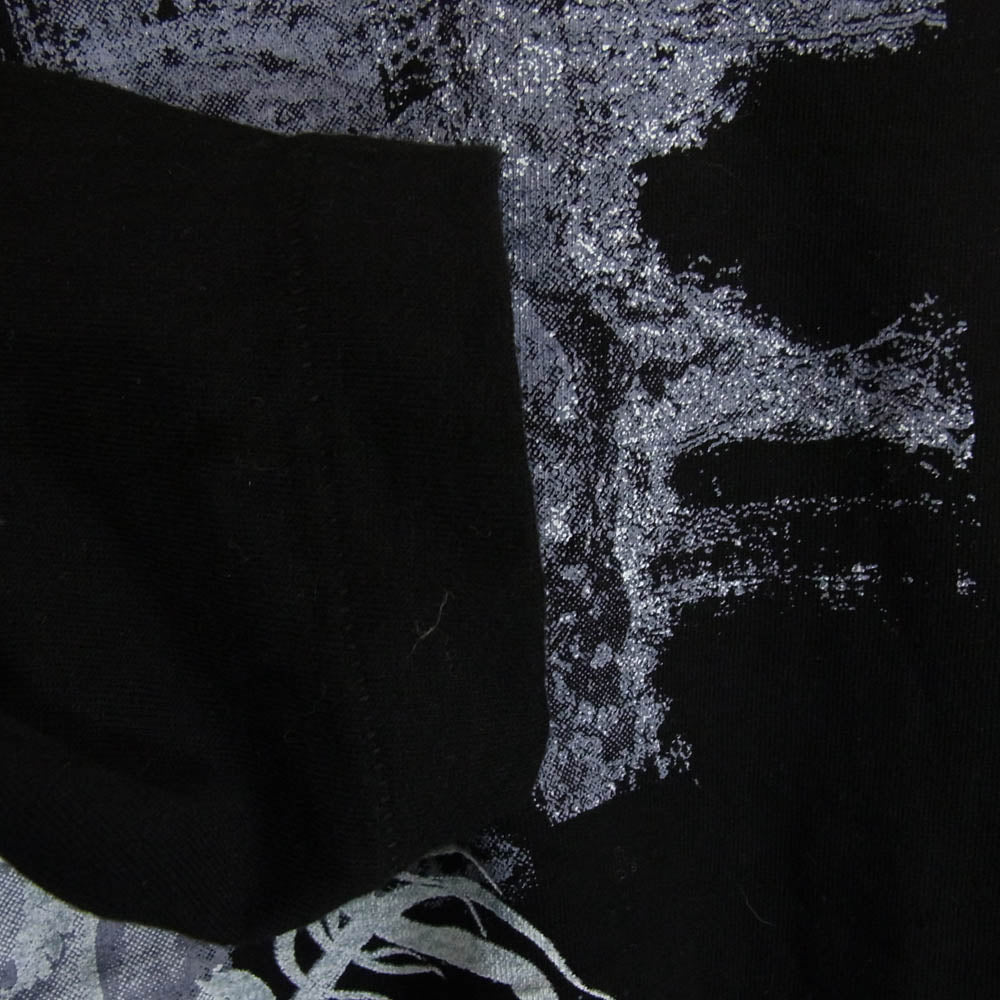 Yohji Yamamoto ヨウジヤマモト S'YTE サイト JELLYFISH GRAPHIC LONG-SLEEVED T-SHIRT ジェリーフィッシュ クラゲ グラフィック ロングスリーブ 長袖 Tシャツ カットソー ブラック系 3【美品】【中古】