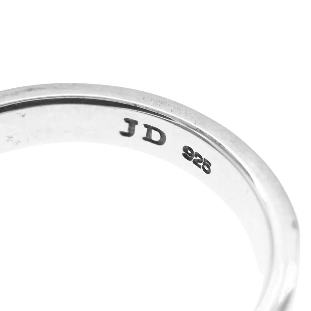 Justin Davis ジャスティンデイビス SRJ416 BLACK ENED TRUE ROMANCE トゥルー ロマンス クラウン リング シルバー系 20号【中古】