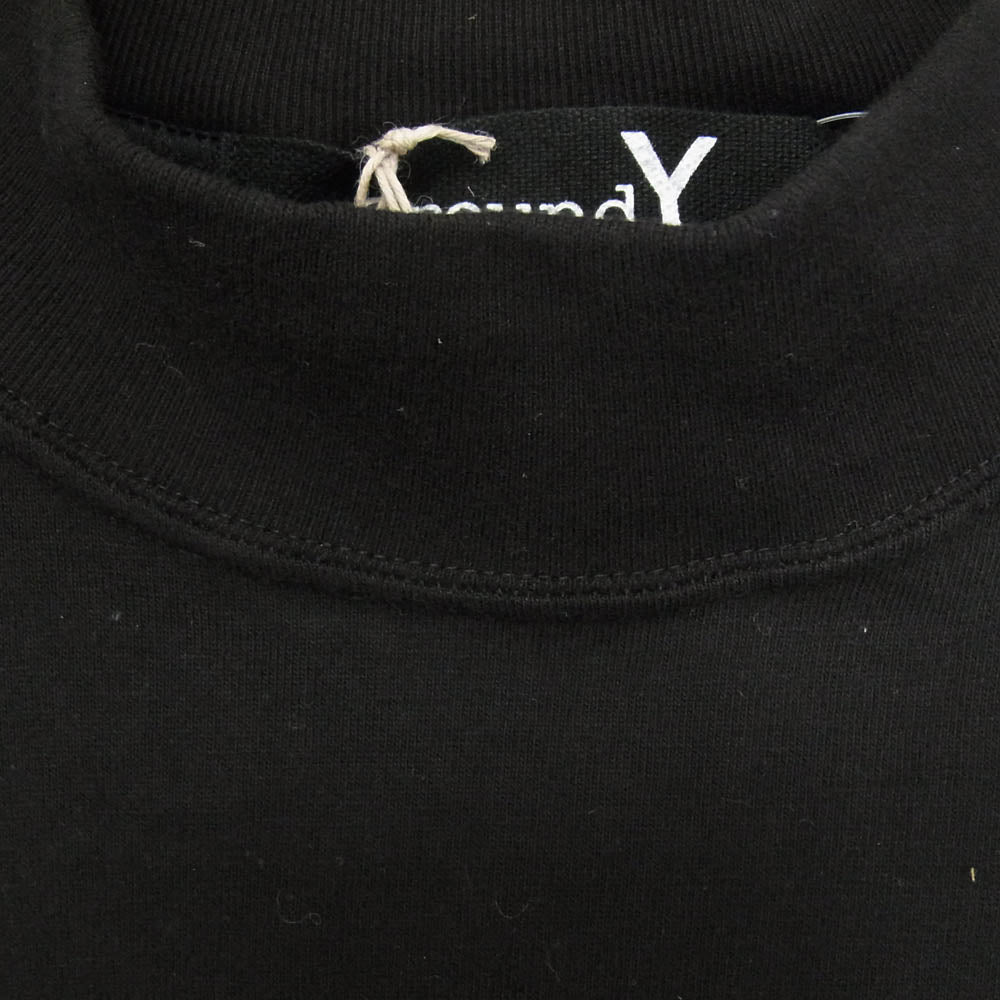 Yohji Yamamoto ヨウジヤマモト GroundY グラウンドワイ モックネック ロングスリーブ 長袖 Tシャツ カットソー ブラック系 3【新古品】【未使用】【中古】