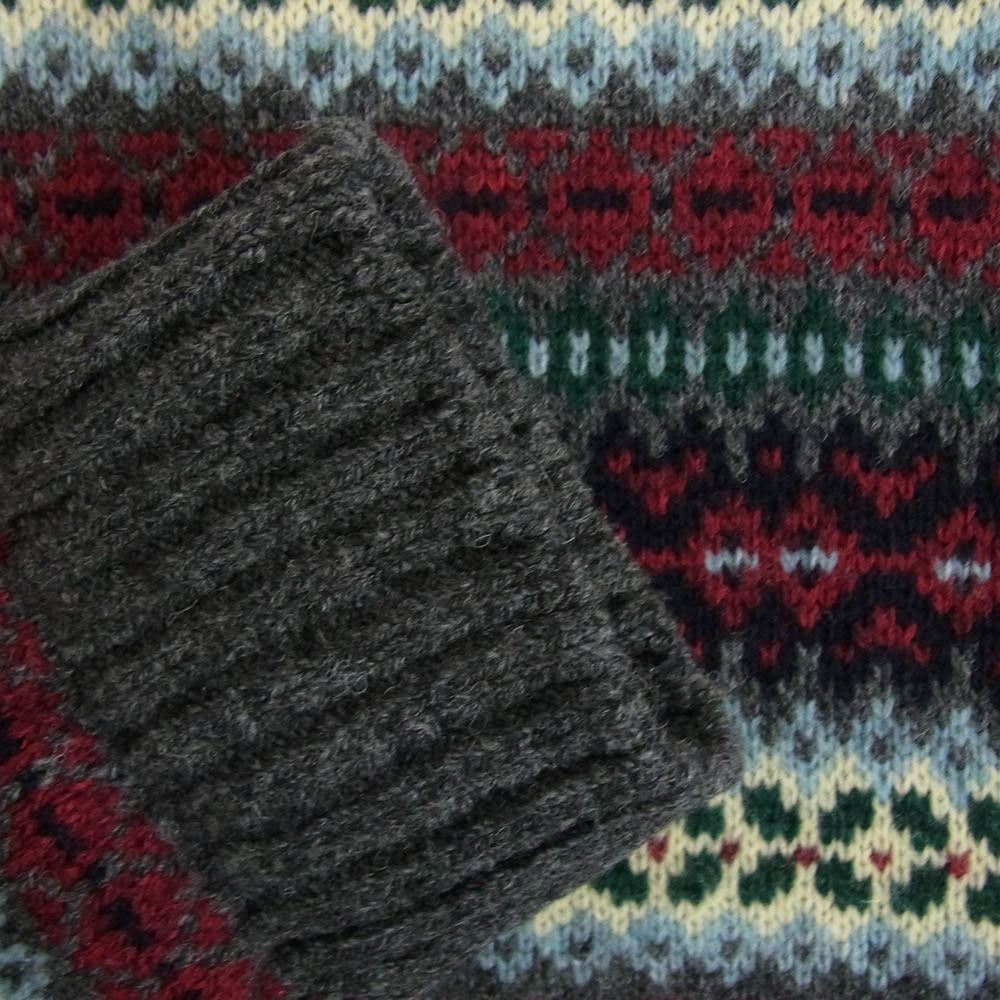 JUNYA WATANABE COMME des GARCONS MAN ジュンヤワタナベコムデギャルソンマン 21AW JH-N101 AD2021 ウールジャガード フェアアイル  ニット セーター グレー系 M【美品】【中古】