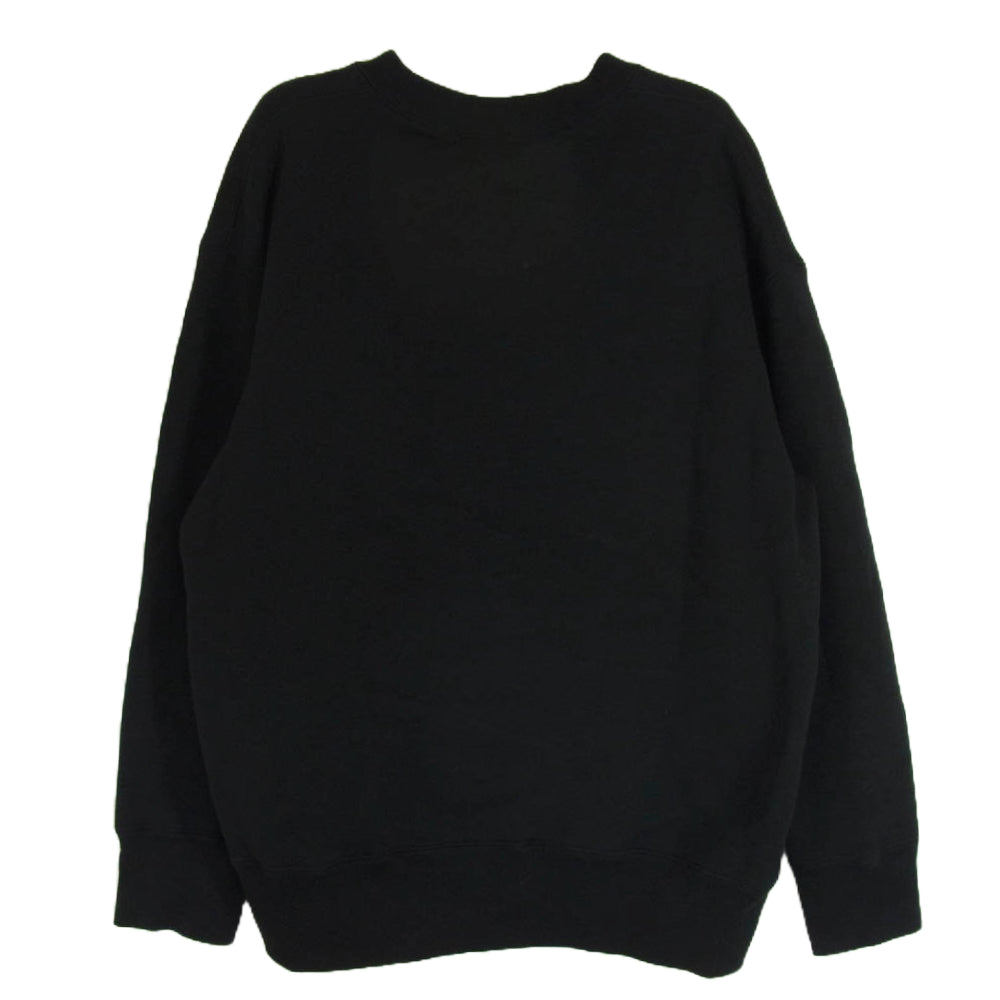 COMME des GARCONS HOMME コムデギャルソンオム 22AW HJ-T004 AD2022 綿裏起毛 多素材MIXスウェット 多素材パッチワーク クルーネック スウェット トレーナー ブラック系 S【中古】