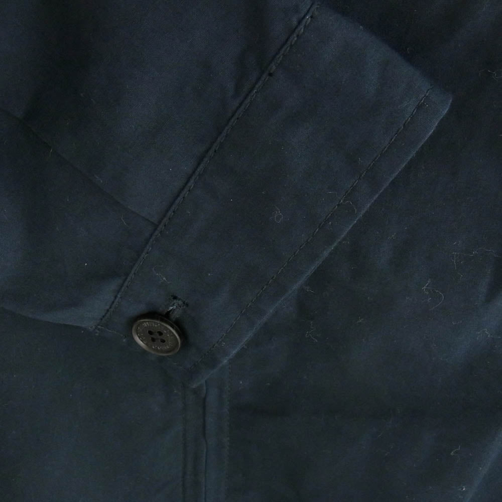 COMME des GARCONS HOMME コムデギャルソンオム 24SS HM-J003 AD2023 襟コーデュロイ フルジップ ラインド コーチジャケット ネイビー系 S【美品】【中古】