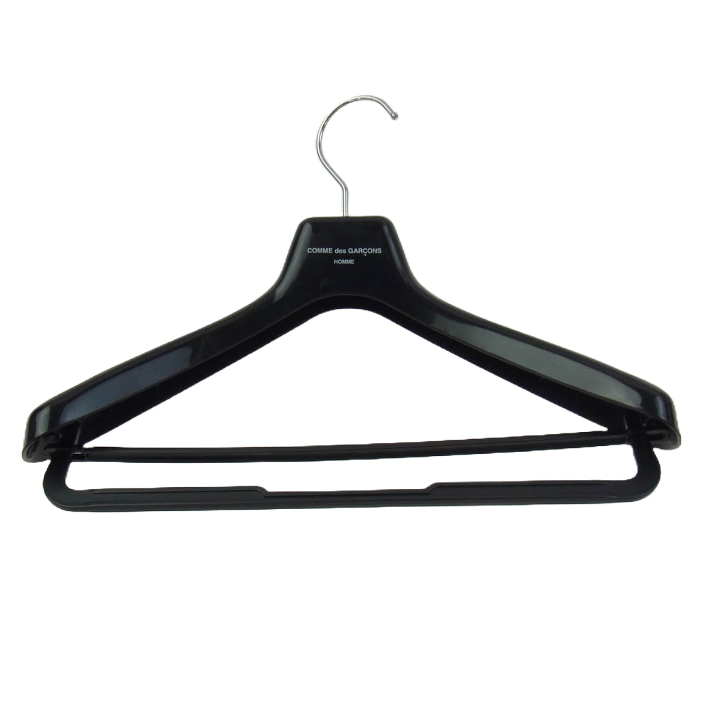 COMME des GARCONS HOMME コムデギャルソンオム 21AW HH-C010 AD2021 胸ロゴプリント フーデッド ダウンコート モッズコート ブラック系 S【中古】