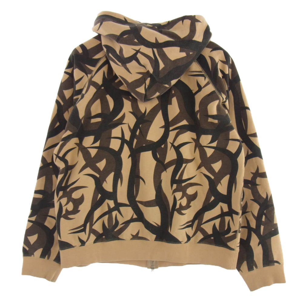 A BATHING APE アベイシングエイプ tribal camouflage zip up parka トライバル パーカー マルチカラー系 M【中古】