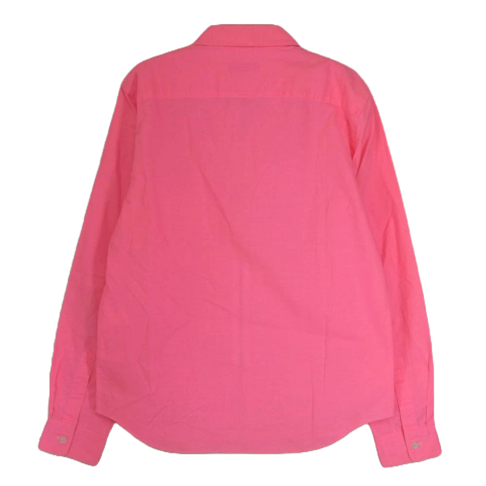 COMME des GARCONS HOMME PLUS コムデギャルソンオムプリュス AD2001 PE-B002 フルジップ 長袖 シャツ ジャケット ピンク系 M【中古】