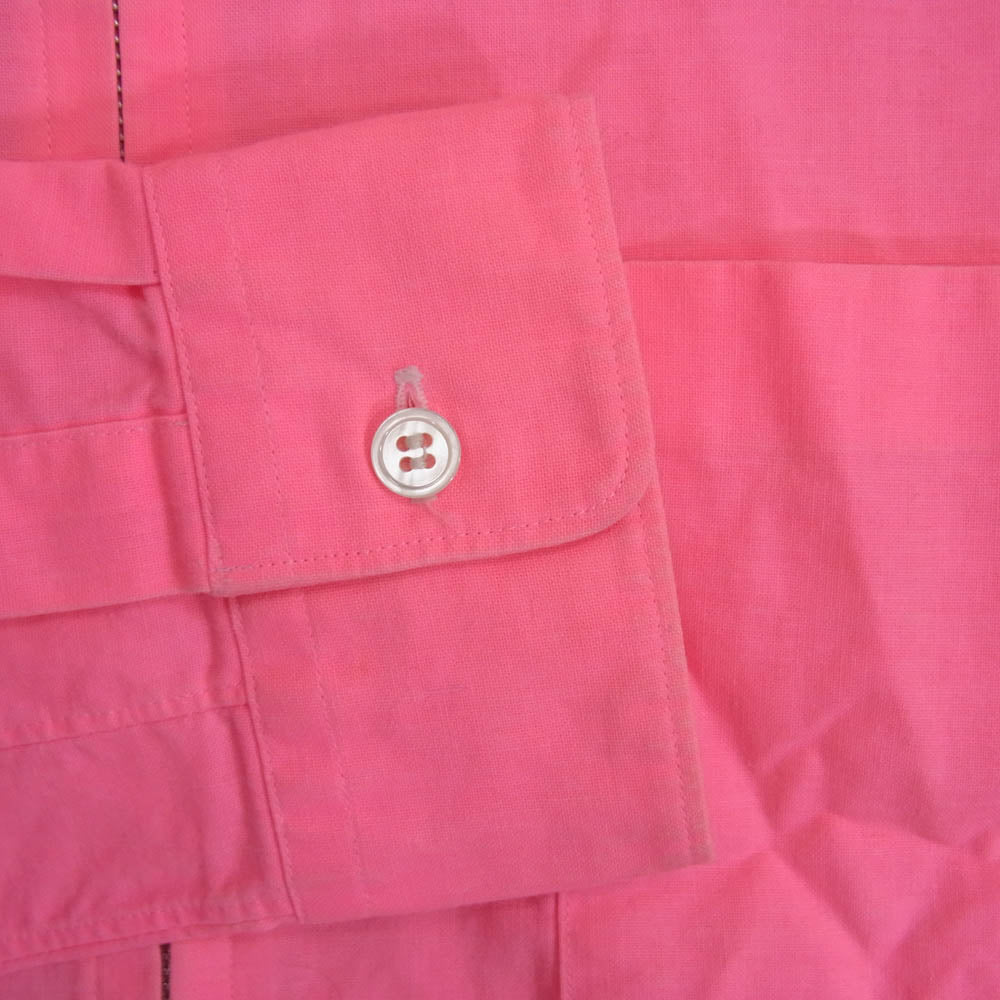 COMME des GARCONS HOMME PLUS コムデギャルソンオムプリュス AD2001 PE-B002 フルジップ 長袖 シャツ ジャケット ピンク系 M【中古】