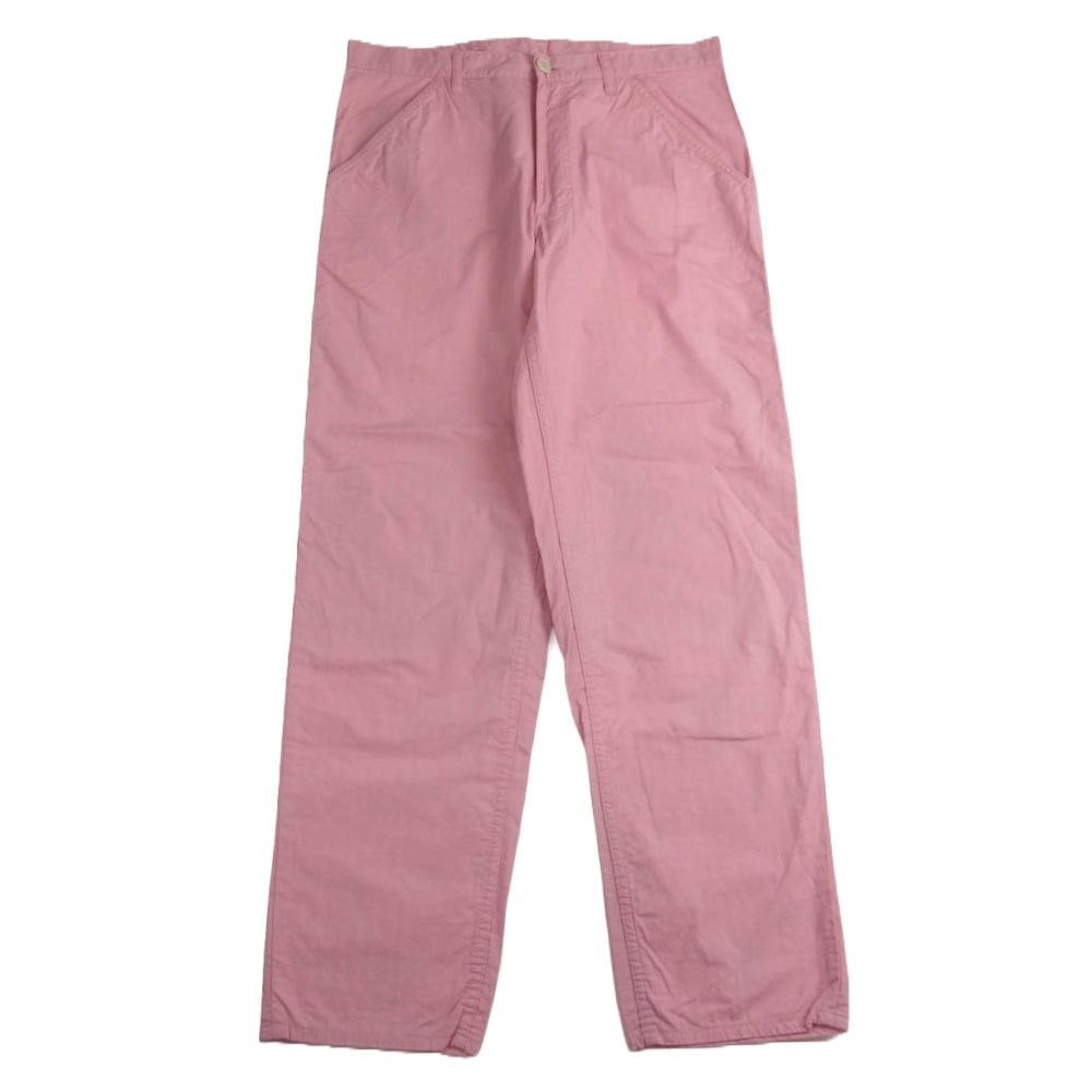 COMME des GARCONS HOMME PLUS コムデギャルソンオムプリュス AD2009 PE-P044 裏地ギンガムチェック 綿ワークパンツ ピンク系 S【中古】