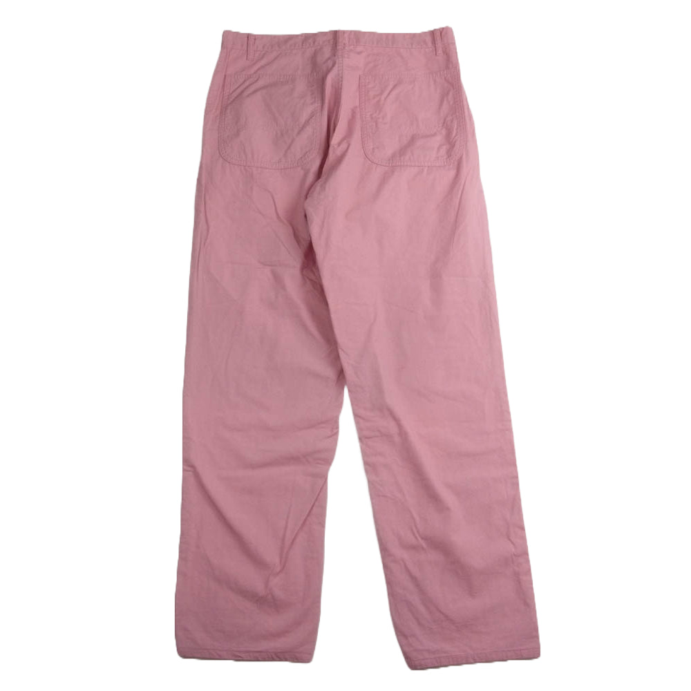 COMME des GARCONS HOMME PLUS コムデギャルソンオムプリュス AD2009 PE-P044 裏地ギンガムチェック 綿ワークパンツ ピンク系 S【中古】