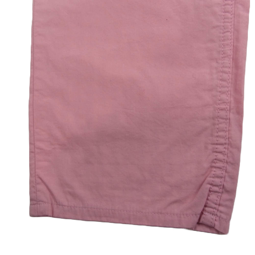 COMME des GARCONS HOMME PLUS コムデギャルソンオムプリュス AD2009 PE-P044 裏地ギンガムチェック 綿ワークパンツ ピンク系 S【中古】