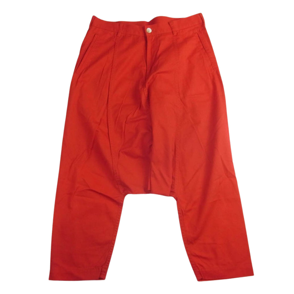 COMME des GARCONS コムデギャルソン AD2010 OF-P001 コットン サルエルパンツ レッド レッド系 S【中古】