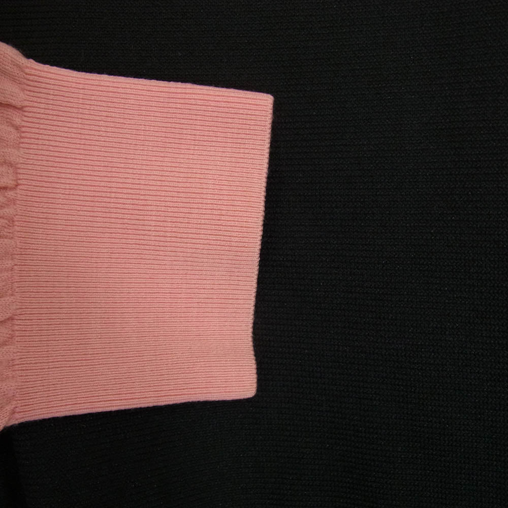 COMME des GARCONS HOMME PLUS コムデギャルソンオムプリュス AD2002 PI-N015 ラグラン切替 バイカラー Vネック ニット プルオーバー セーター ピンク系 サイズ表記無【中古】