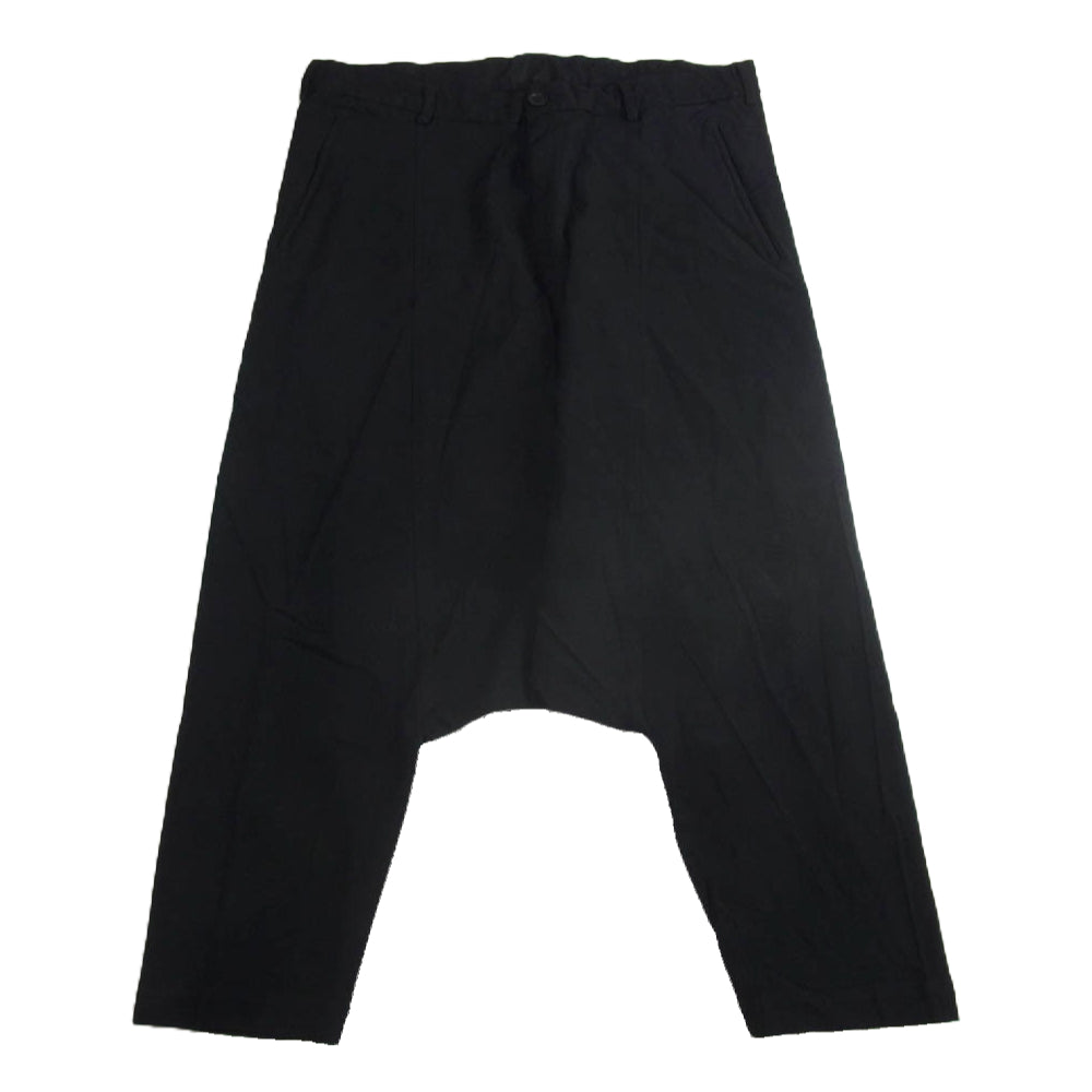 BLACK COMME des GARCONS ブラックコムデギャルソン AD2009 1C-P203 ポリ縮 エステル製品加工 サルエル パンツ ブラック系 S【中古】