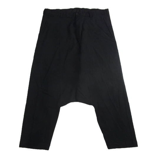 BLACK COMME des GARCONS ブラックコムデギャルソン AD2009 1C-P203 ポリ縮 エステル製品加工 サルエル パンツ ブラック系 S【中古】