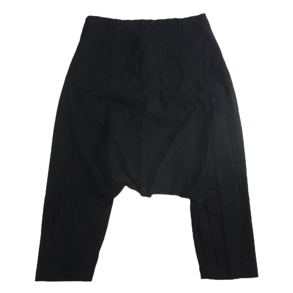 BLACK COMME des GARCONS ブラックコムデギャルソン AD2009 1C-P203 ポリ縮 エステル製品加工 サルエル パンツ ブラック系 S【中古】