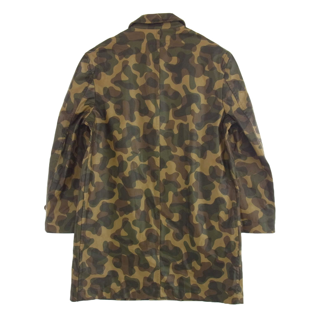 COMME des GARCONS コムデギャルソン SHIRT シャツ S10103 カモフラ柄 オ-バーサイズ コーティング ステンカラーコート ブラウン系 マルチカラー系 S【中古】