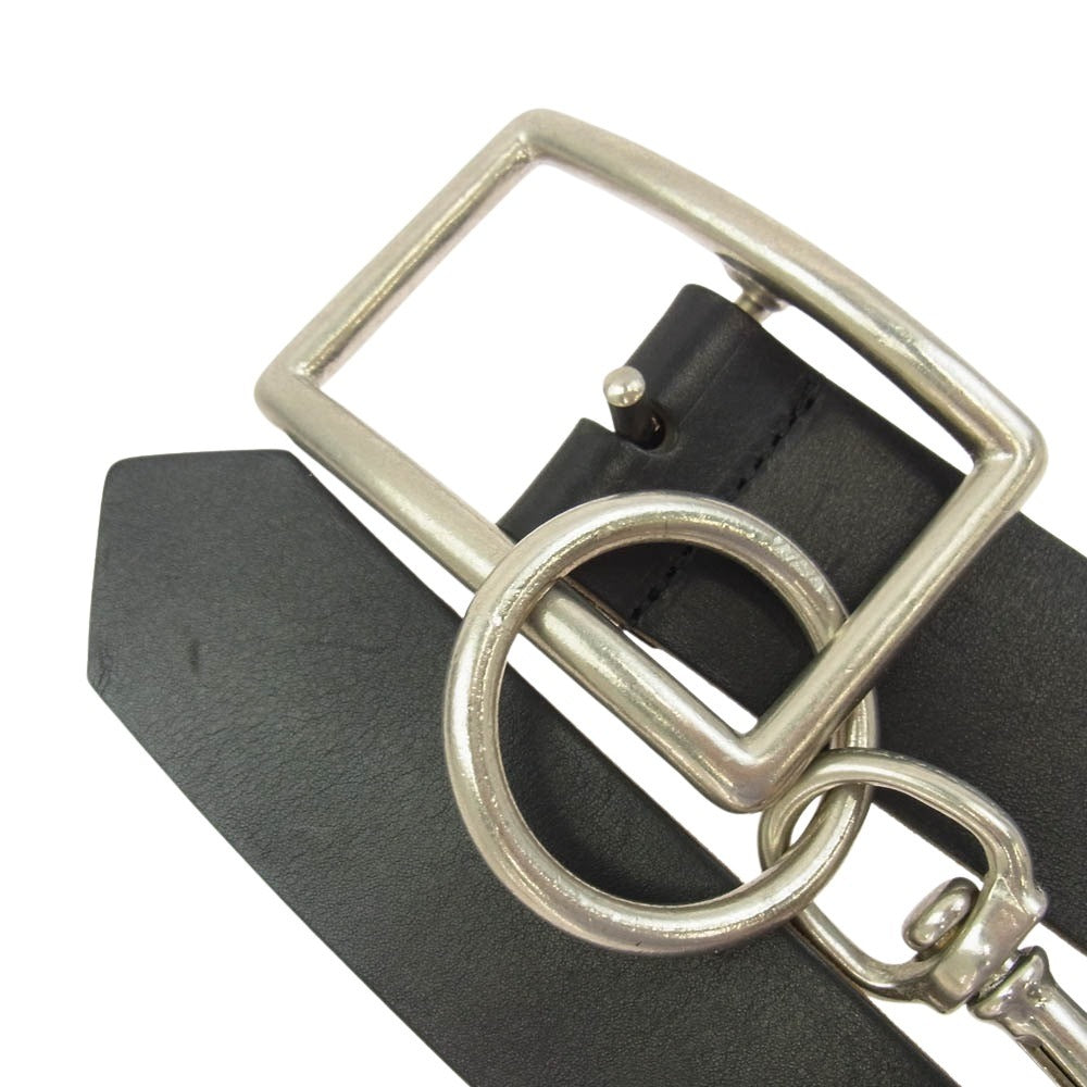 COMME des GARCONS HOMME PLUS コムデギャルソンオムプリュス 06AW PR-K305 BUD BOY期 バッドボーイ期 チェーン レザー ベルト ブラック系 S【中古】