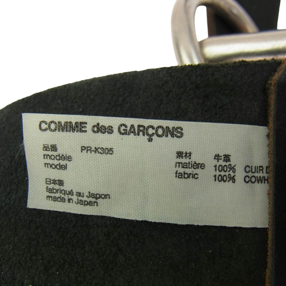 COMME des GARCONS HOMME PLUS コムデギャルソンオムプリュス 06AW PR-K305 BUD BOY期 バッドボーイ期 チェーン レザー ベルト ブラック系 S【中古】