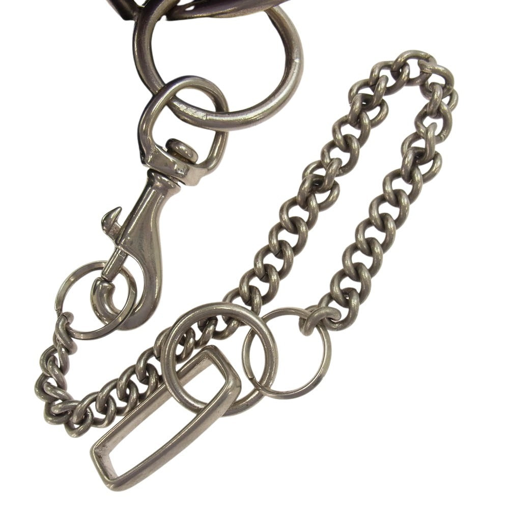 COMME des GARCONS HOMME PLUS コムデギャルソンオムプリュス 06AW PR-K305 BUD BOY期 バッドボーイ期 チェーン レザー ベルト ブラック系 S【中古】