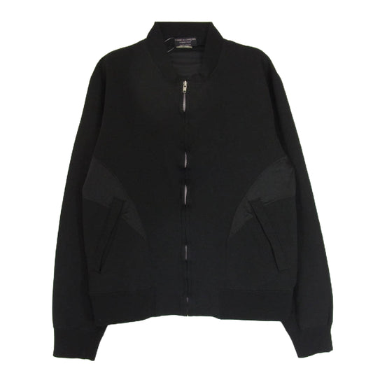 COMME des GARCONS HOMME PLUS コムデギャルソンオムプリュス PC-T201 EVER GREEN エヴァーグリーン Time For Magic期 AD2008  ポリ縮 エステル製品加工 切替 トラックジャケット ジャージ ブラック系 M【中古】