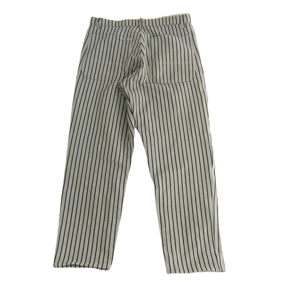 COMME des GARCONS HOMME PLUS コムデギャルソンオムプリュス AD1999 PJ10095M PP-10071M 90s ヴィンテージプリュス ポリ縮 エステル製品加工 ヘリンボーン柄 ストライプ テーラード ジャケット ストレートパンツ セットアップ グレー系 M【中古】