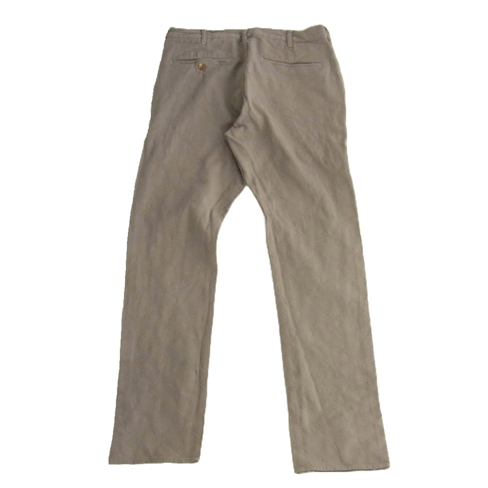 COMME des GARCONS HOMME PLUS コムデギャルソンオムプリュス AD2007 PT-J021 PT-P017 刺繍総柄スタンドカラーポリ縮 エステル製品加工 ロング タキシード ジャケット ストレートパンツ セットアップ チャコール系 S【中古】