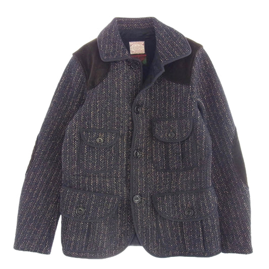 FREEWHEELERS フリーホイーラーズ GREAT LAKES GMT MFG CO WOODSMAN COAT COLUMBIA グレイトレイクス ビーチクロス コート コロンビア ネイビー系 36【中古】