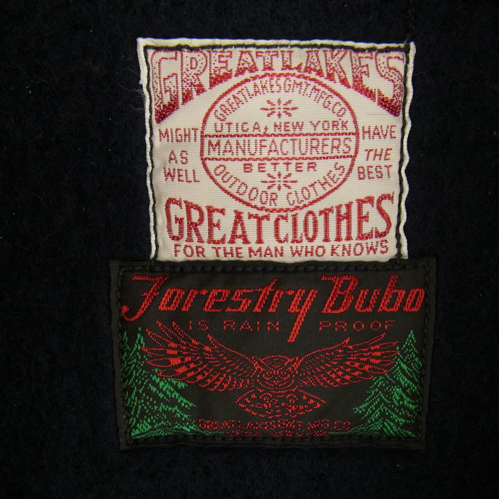 FREEWHEELERS フリーホイーラーズ GREAT LAKES GMT MFG CO WOODSMAN COAT COLUMBIA グレイトレイクス ビーチクロス コート コロンビア ネイビー系 36【中古】