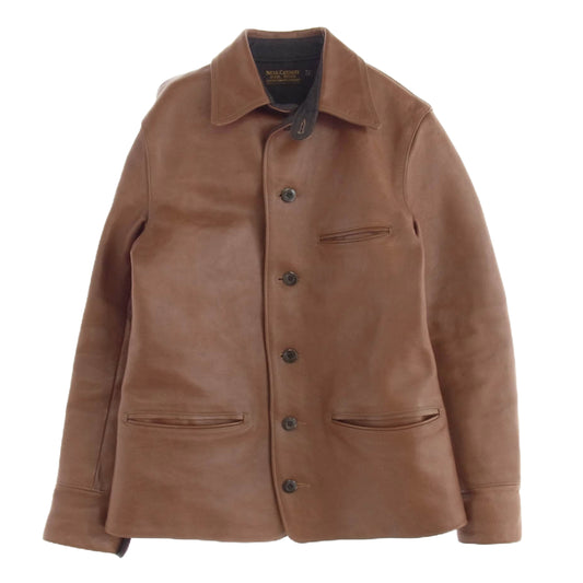 FREEWHEELERS フリーホイーラーズ BRAKE MAN COAT ホースハイド ブレーキマン ワーク コート ブラウン系 36【美品】【中古】
