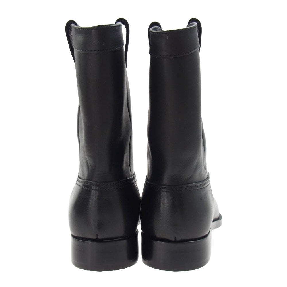 EDIFICE エディフィス 23-093-310-0099-3-0 レザー ブーツ ブラック系 41【美品】【中古】