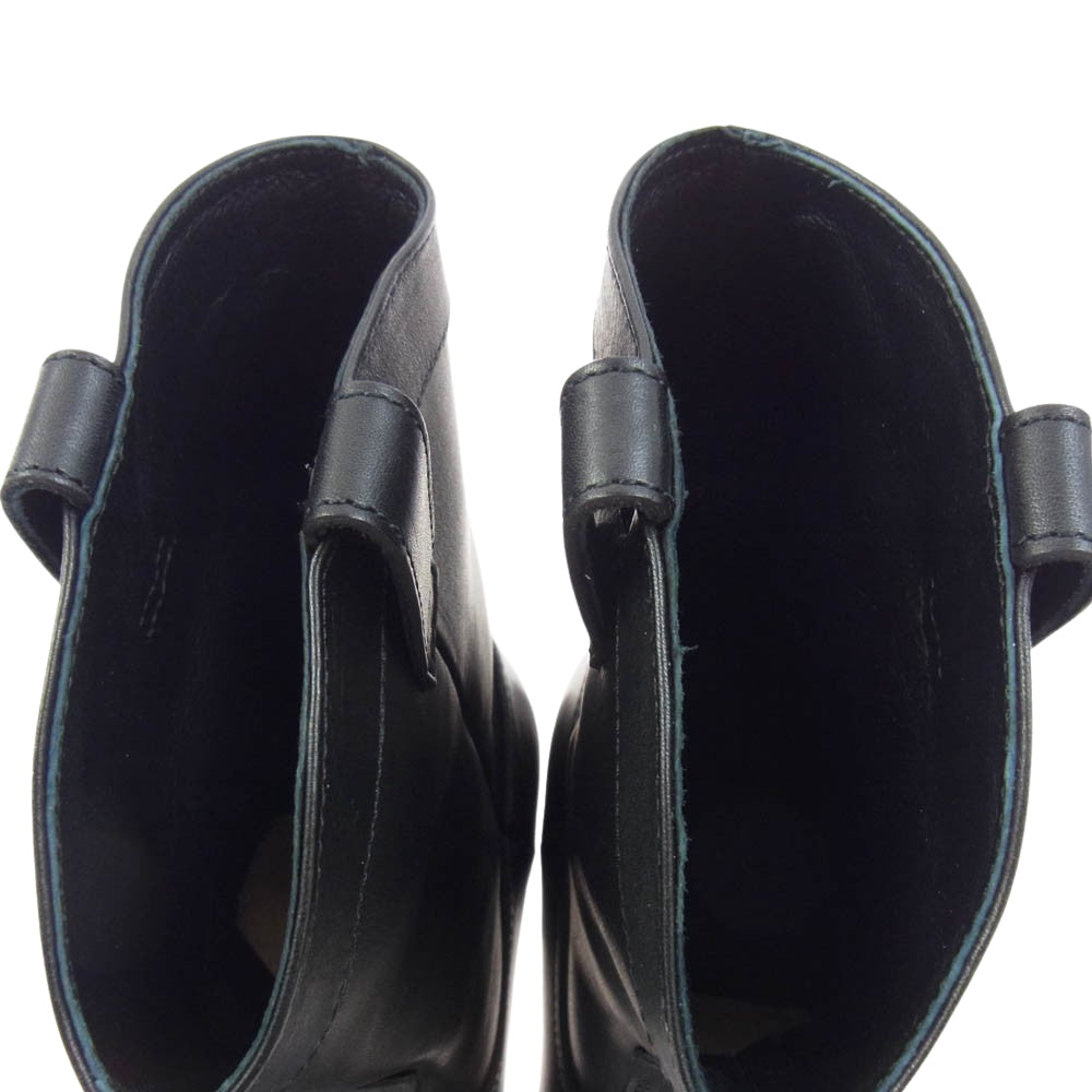 EDIFICE エディフィス 23-093-310-0099-3-0 レザー ブーツ ブラック系 41【美品】【中古】