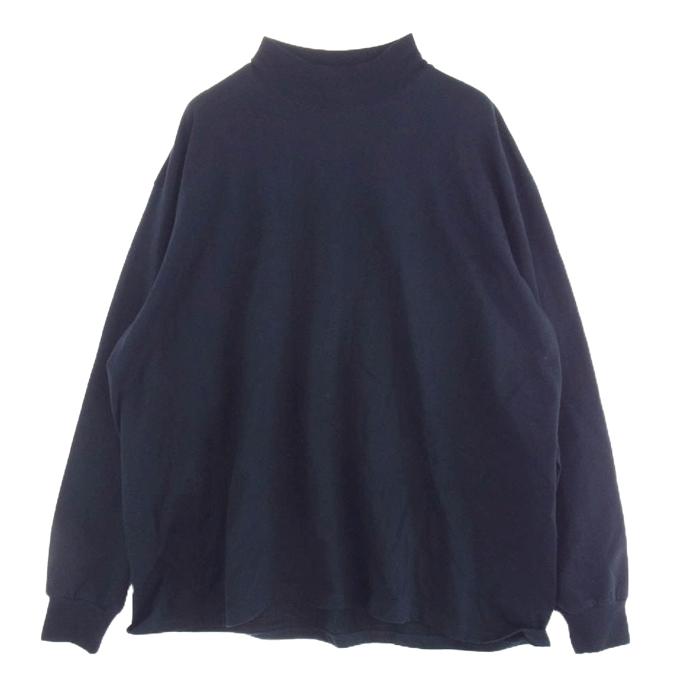 GRAPHPAPER グラフペーパー モックネック 長袖Ｔシャツ ダークネイビー系 F【中古】