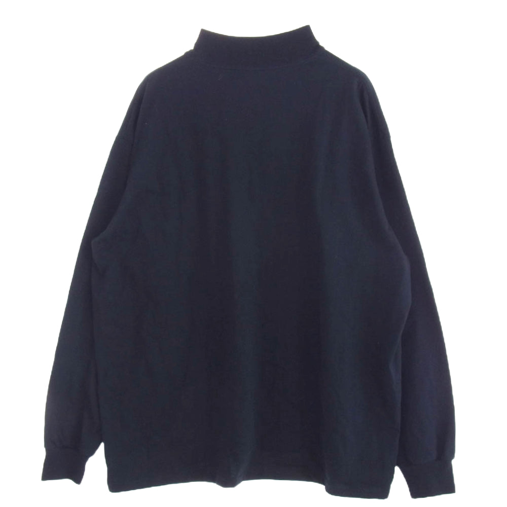 GRAPHPAPER グラフペーパー モックネック 長袖Ｔシャツ ダークネイビー系 F【中古】