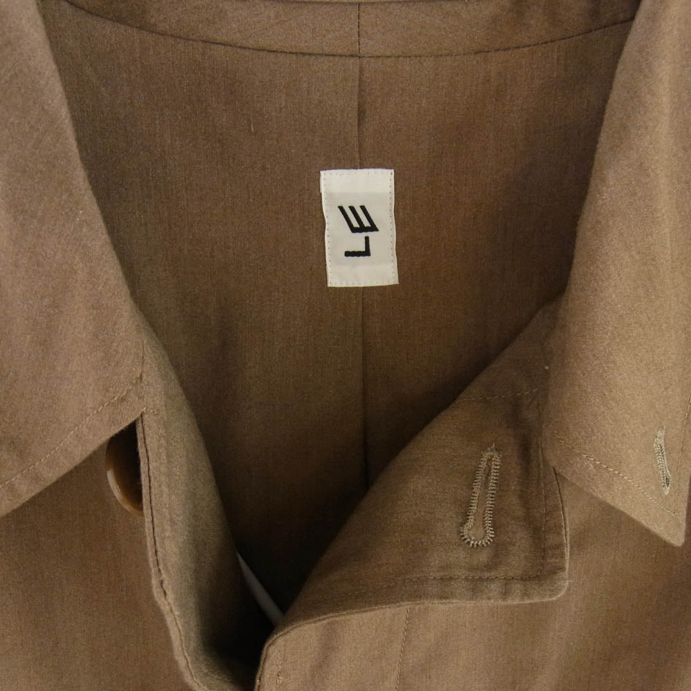 エルイー T/C 無双仕立て Balcollar coat バルカラー コート ベージュ系 ブラウン系 2【中古】