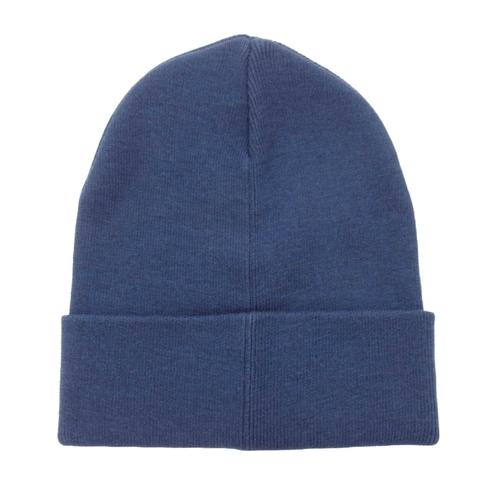 WTAPS ダブルタップス 22SS 221MADT-HT01 BEANIE 01 刺繍ロゴ ビーニー ニットキャップ ネイビー系 00【極上美品】【中古】