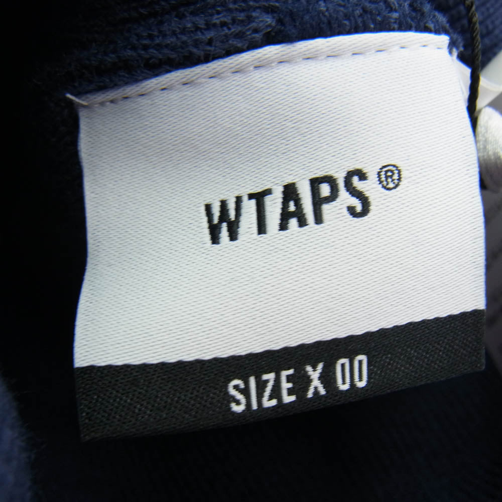 WTAPS ダブルタップス 22SS 221MADT-HT01 BEANIE 01 刺繍ロゴ ビーニー ニットキャップ ネイビー系 00【極上美品】【中古】