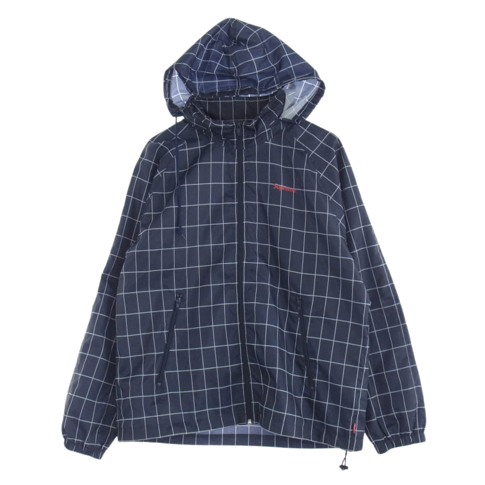 Supreme シュプリーム 15AW Windbreaker Warm Up Jacket ウインドブレーカー ウォームアップ ジャケット ネイビー系 L【中古】